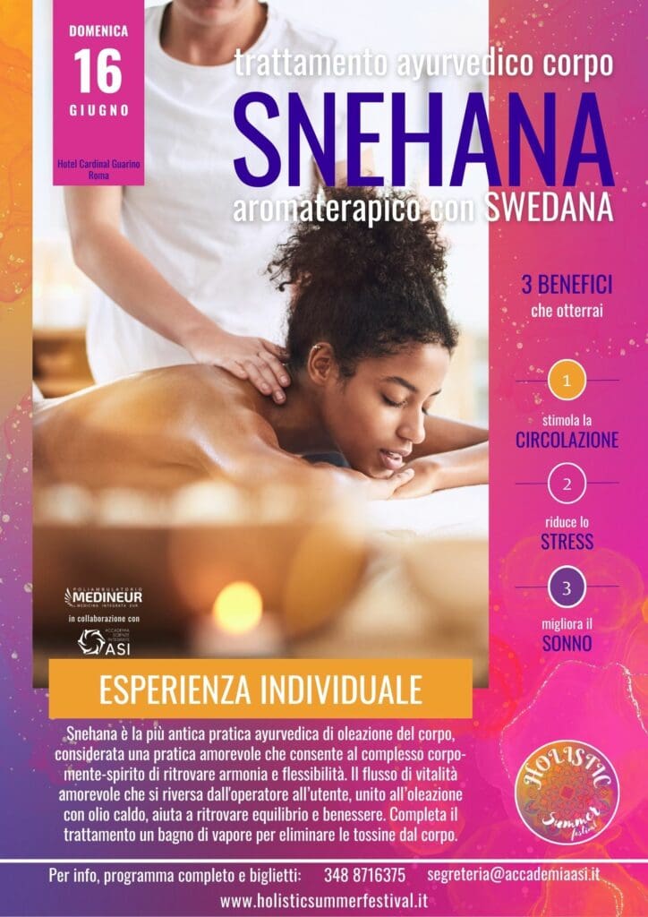 snehana trattamenti ayurvedici roma